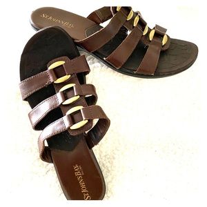 Brown dress sandals